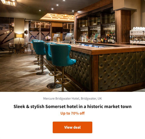 Sleek & stylish Somerset hotel in a historic market town