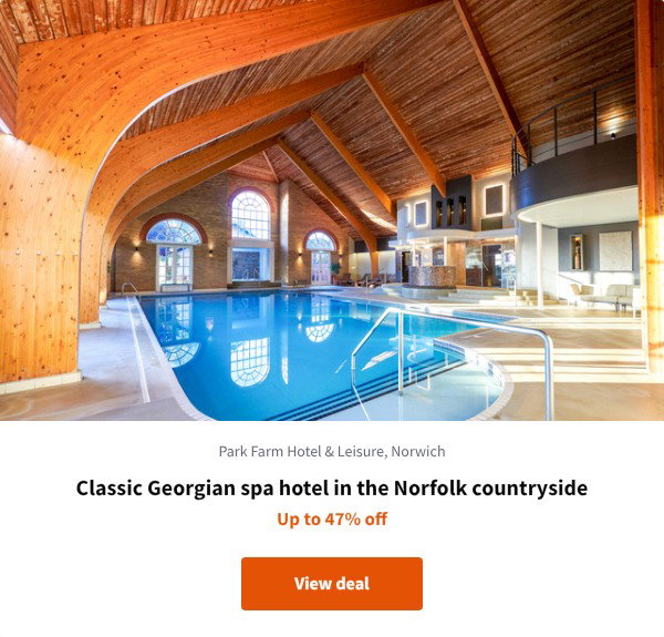 Classic Georgian spa hotel in the Norfolk countryside