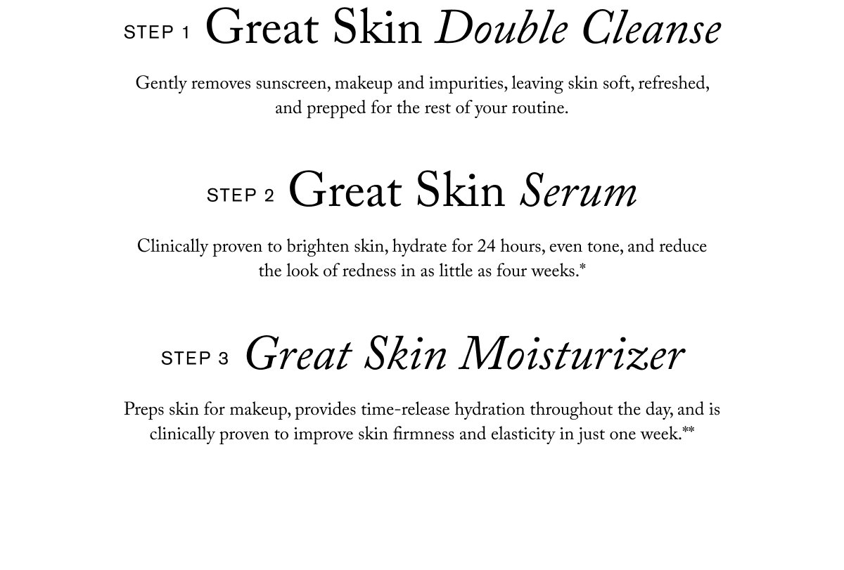 GREAT SKIN STEPS 