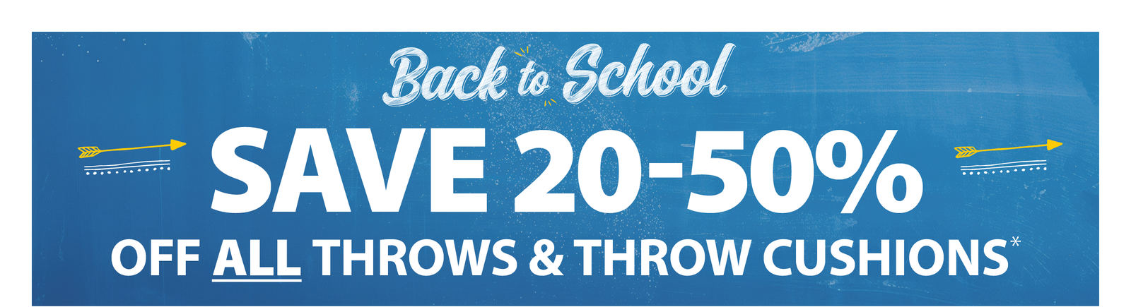 SAVE 20-50% OFF ALL THROWS & THROW CUSHIONS*