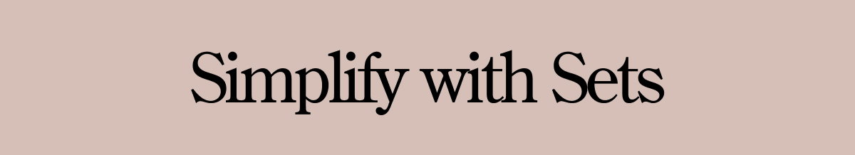 Simplify with sets
