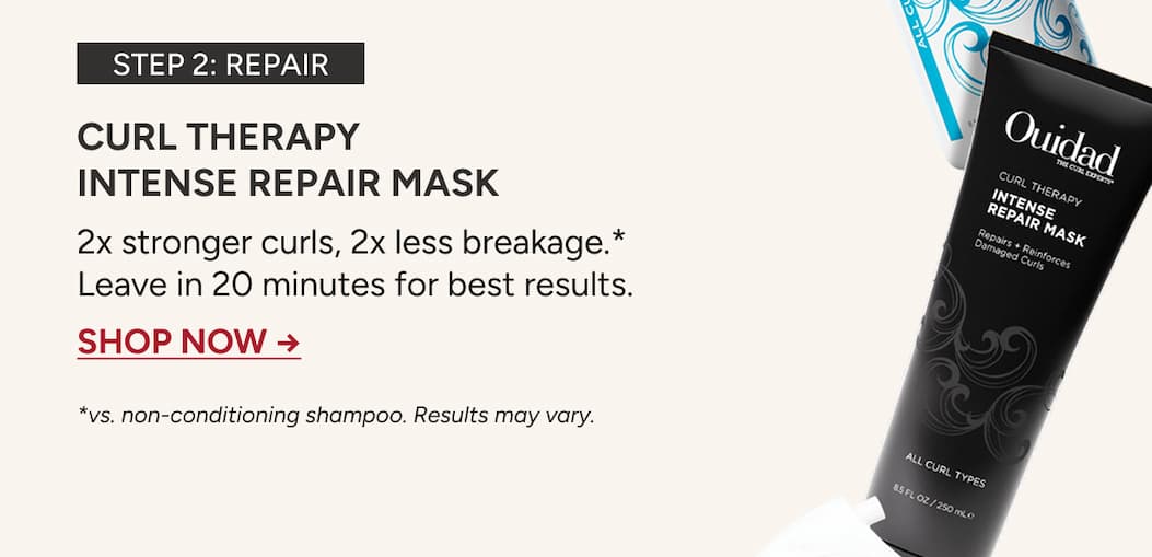 Repair: Curl Therapy Intense Repair Mask - 2x stronger curls, 2x less breakage, leave in 20 minutes for best resutls