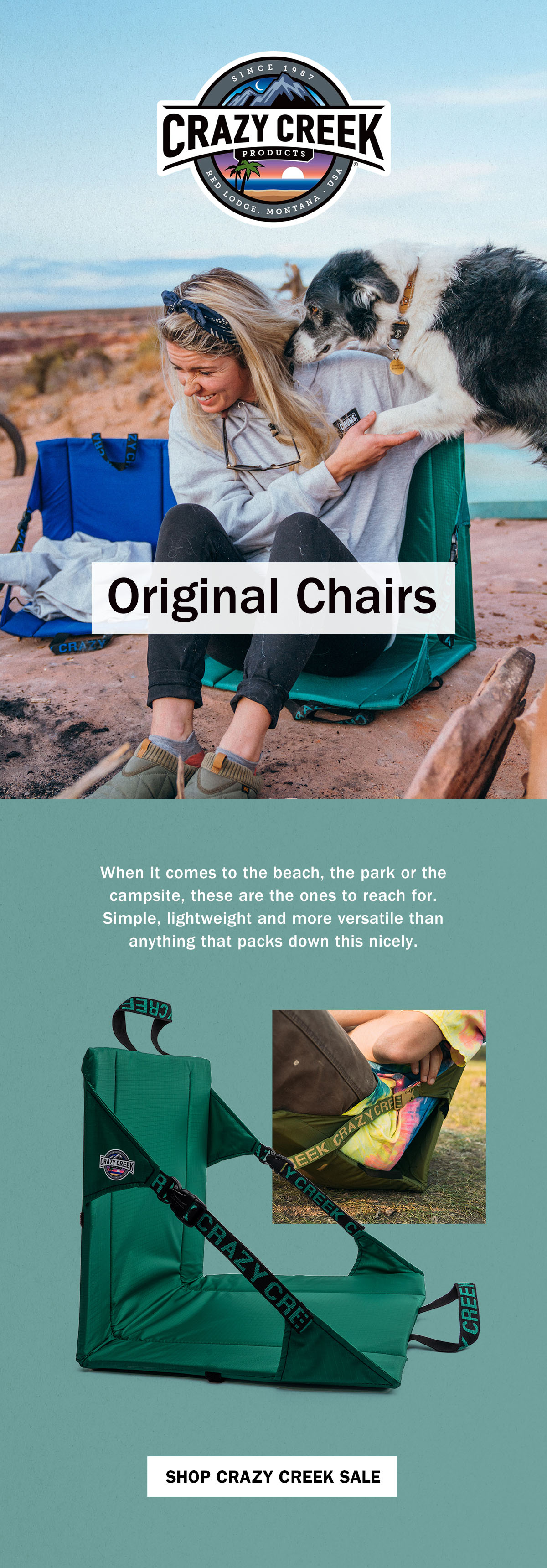 40% Off Selected Crazy Creek | Email Exclusive Summer Sale | WildBounds