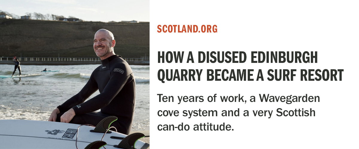 Detours | How a disused Edinburgh quarry became a surfers’ paradise: ‘Scots have the appetite to push boundaries’ | Scotland.org