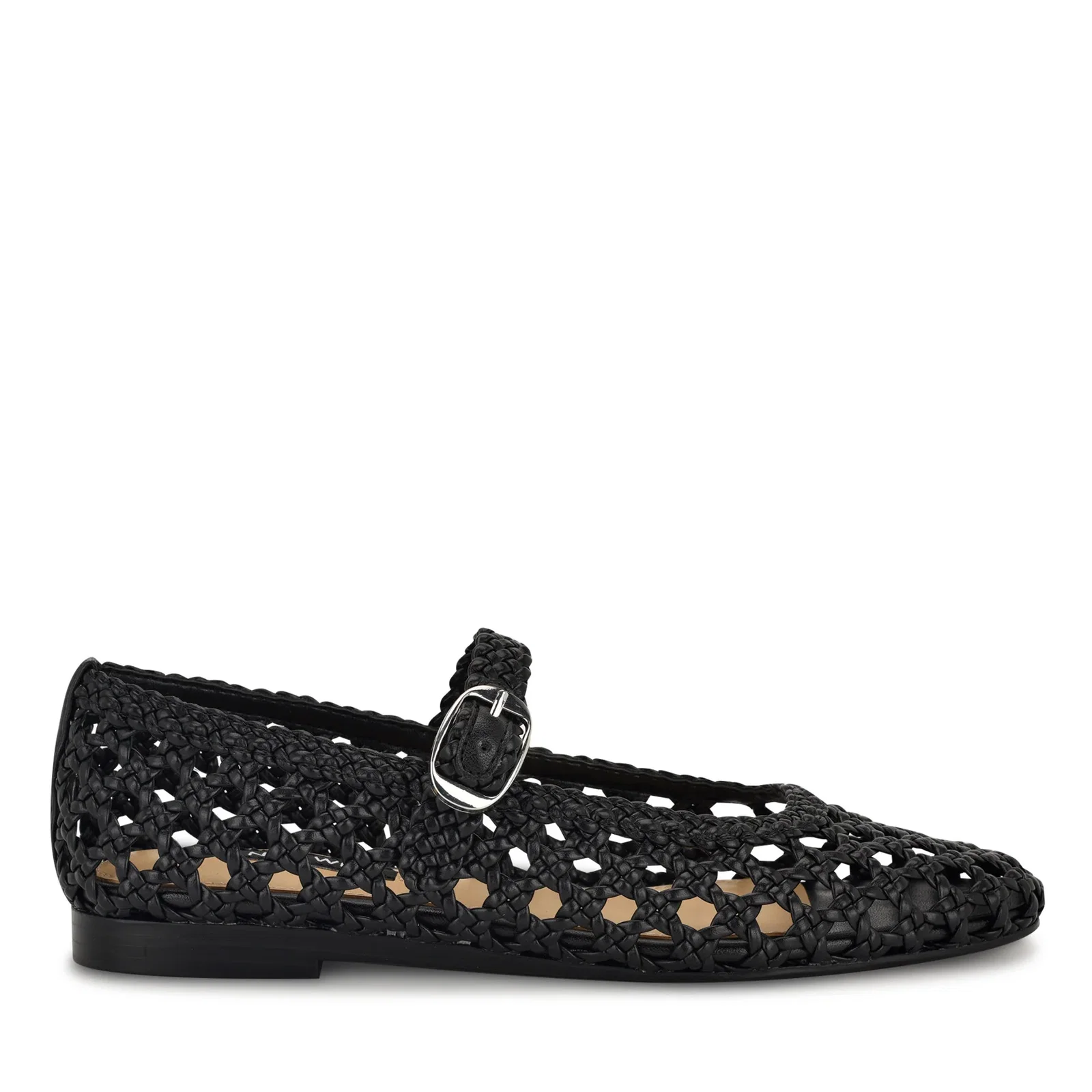 Image of Halie Woven Mary Jane Flats