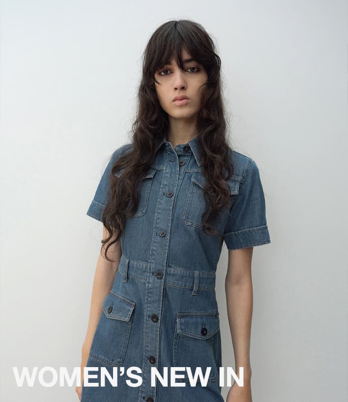 A.P.C. model in Fall collection outfit