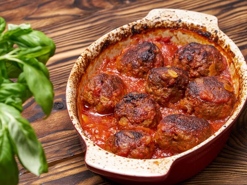 Pork and Goat's Cheese Meatballs