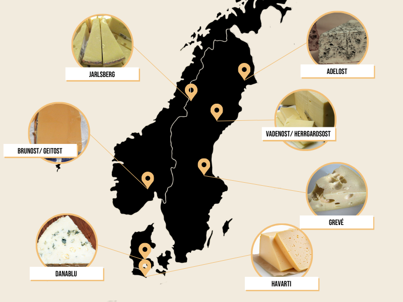 A Tour of Scandinavia Cheeses