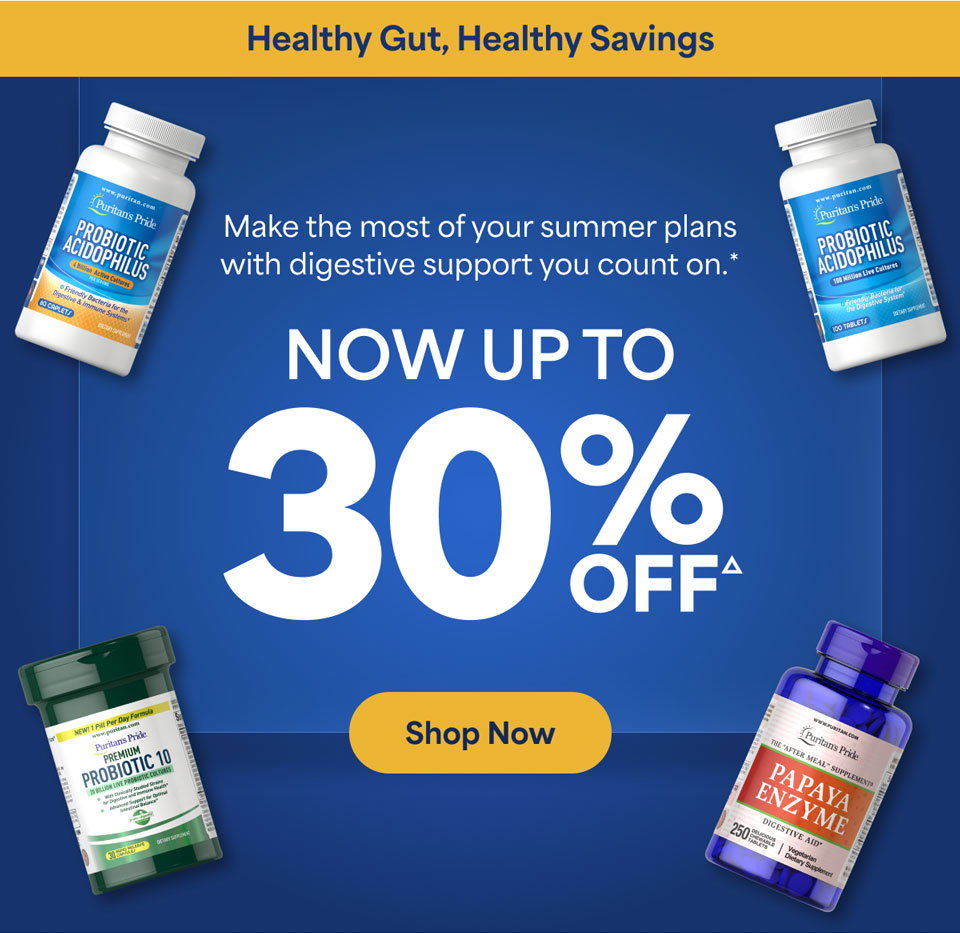 Save up to 30%Δ on Digestive Health. Shop now.