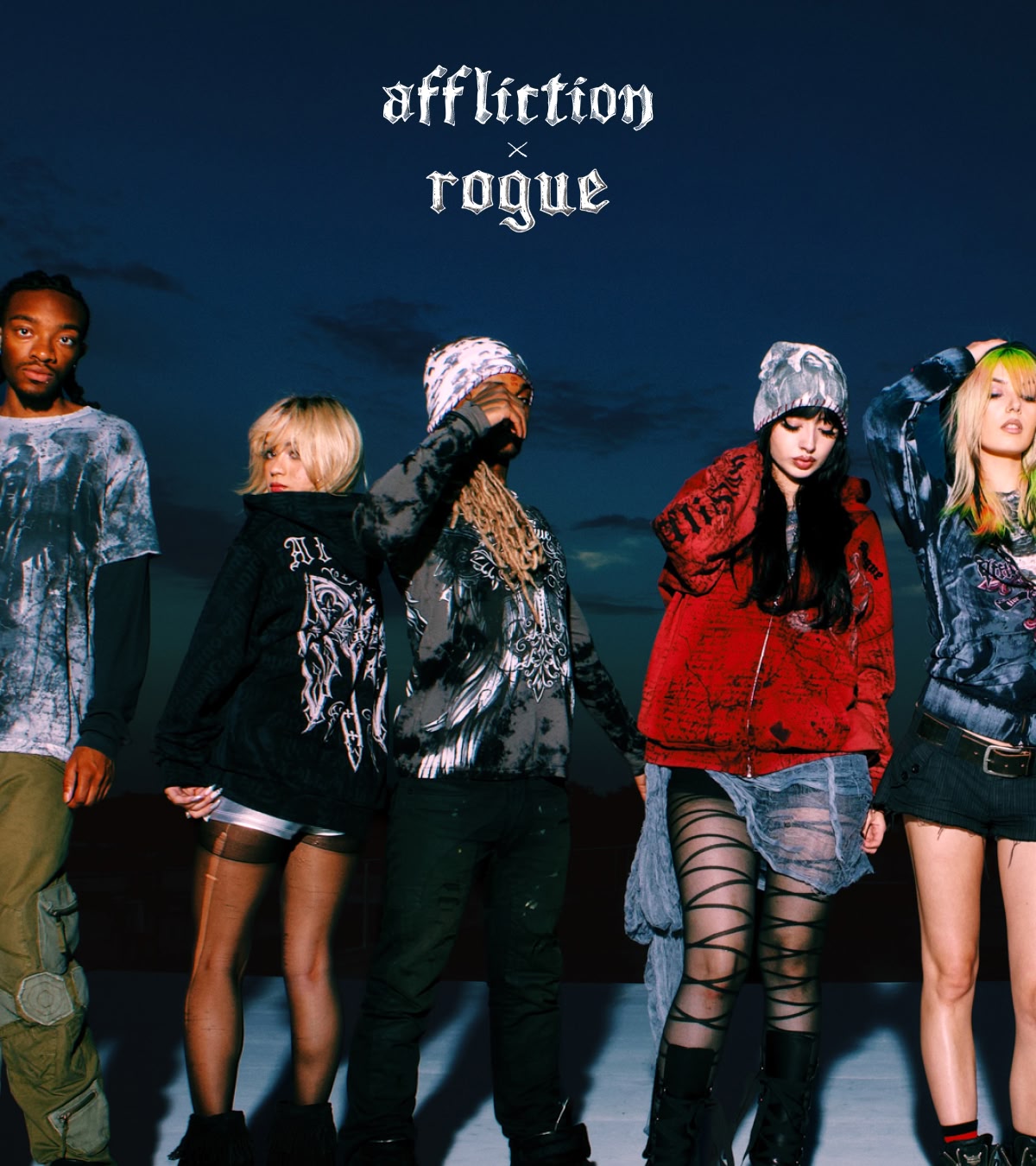 Shop Affliction x Rogue with all new short-sleeves, long-sleeves and hoodies