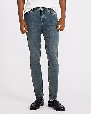 Skinny Medium Gray Wash Hyper Stretch Jeans
