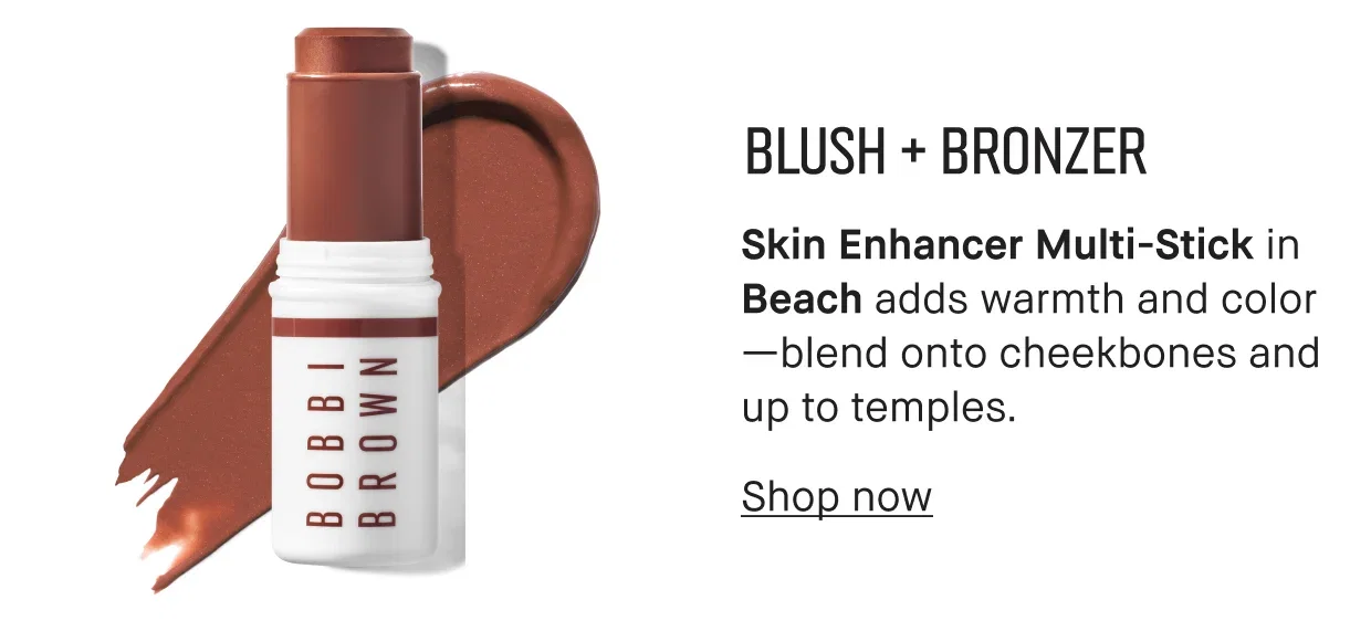 BLUSH + BRONZER | Skin Enhancer Multi-Stick in Beach adds warmth and color-blend onto cheekbones and up to temples. | Shop now