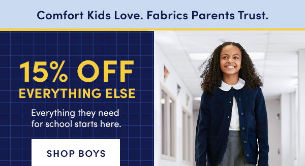 15% off boys