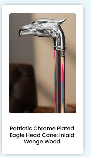 Patriotic Chrome Plated Eagle