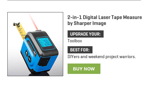 2-in-1 Digital Laser Tape Measure by Sharper Image