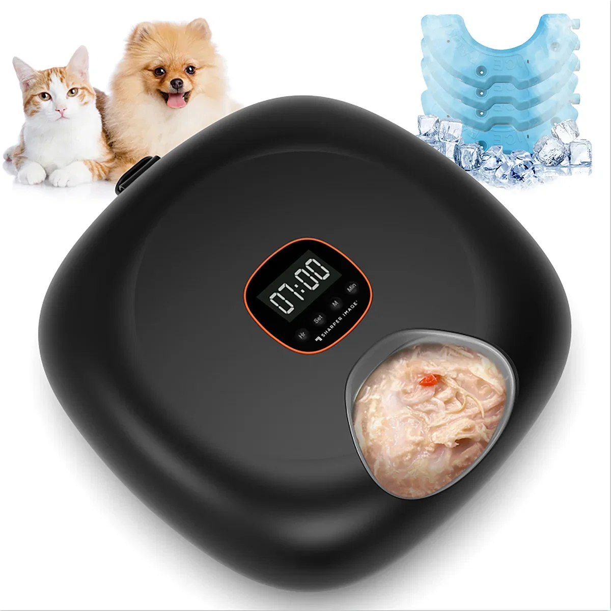 Image of 6-Meal Automatic Pet Feeder by Sharper Image