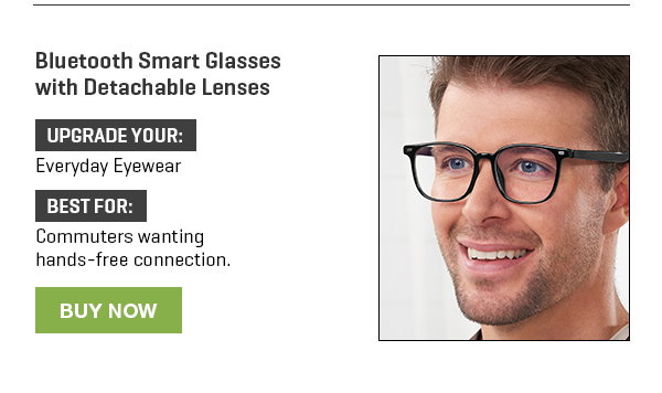 Bluetooth Smart Glasses with Detachable Lenses