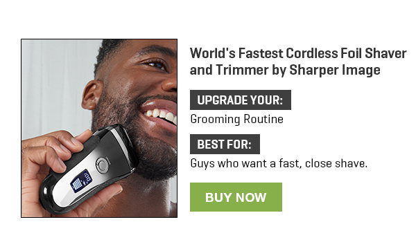World's Fastest Cordless Foil Shaver and Trimmer by Sharper Image