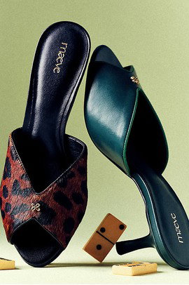 Maeve Peep-Toe Kitten Heels