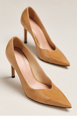 Maeve Leather Pointed-Toe Stiletto Heels