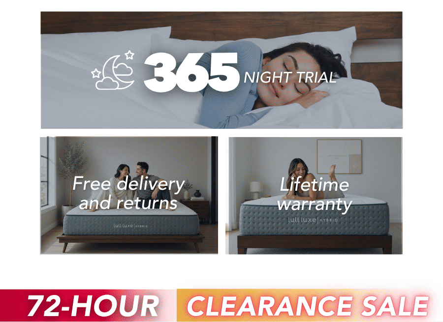 365 night trial | Free delivery and returns | Lifetime warranty 