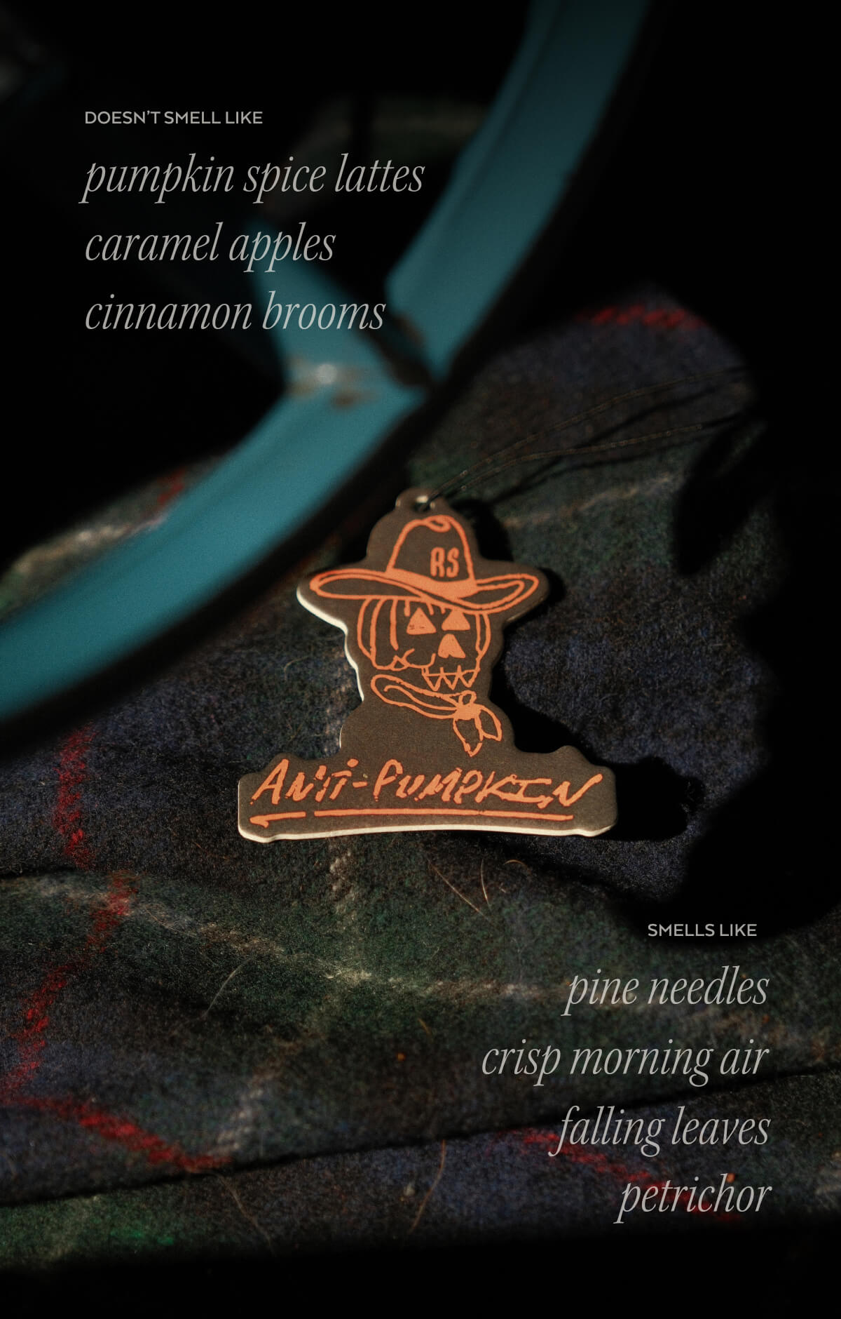 SMELLS LIKE PINE NEEDLES, CRISP MORNING AIR, FALLING LEAVES, PETRICHOR>