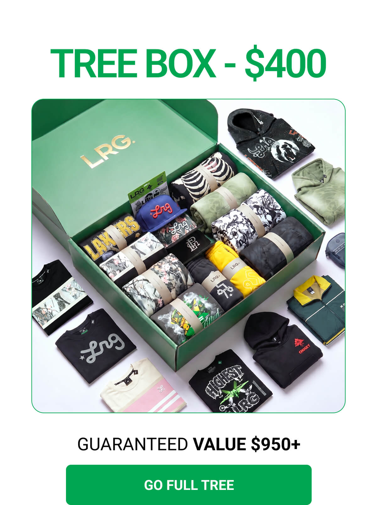 TREE BOX - $400 | GUARANTEED VALUE $950+ | GO FULL TREE