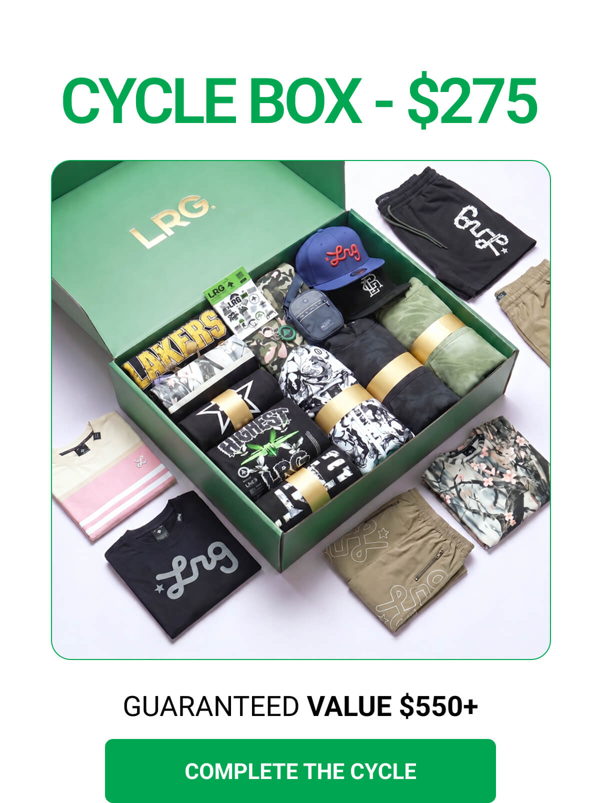 CYCLE BOX - $275 | GUARANTEED VALUE $550+ | COMPLETE THE CYCLE
