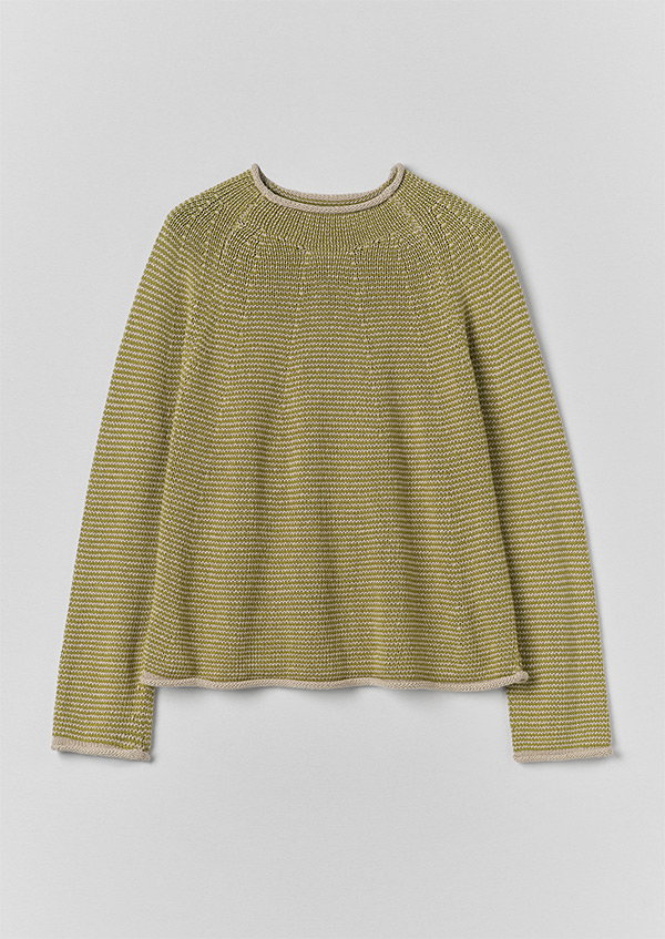 Stripe Linen Cotton Sweater