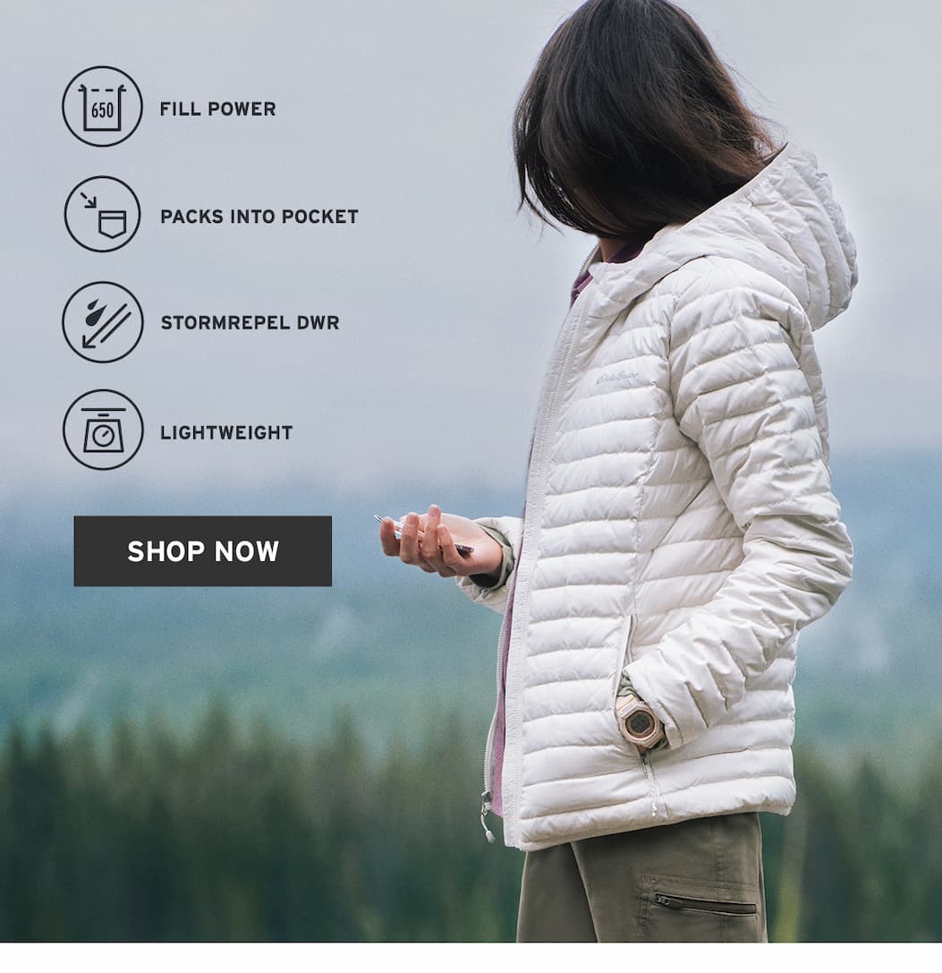 Women's Microlight Hooded Down Jacket