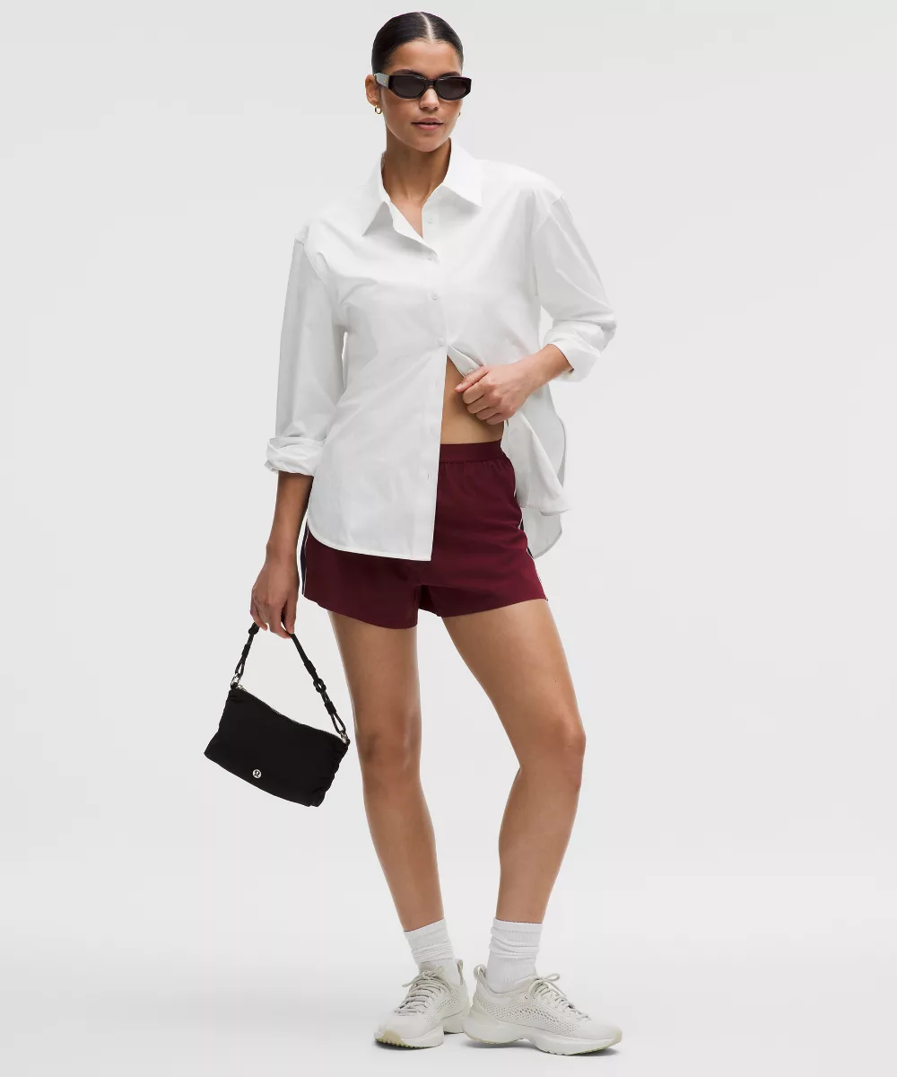 Woven Relaxed-Fit Button-Up Shirt