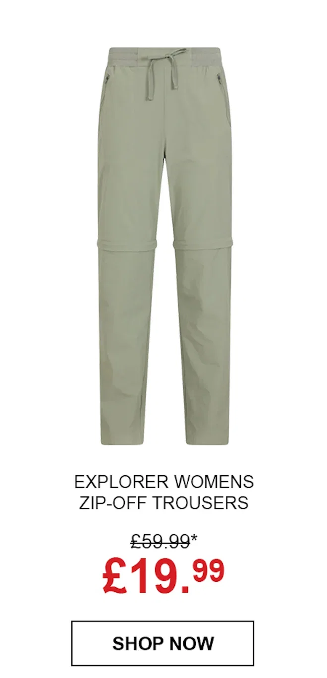 Explorer Womens Zip-Off Trousers