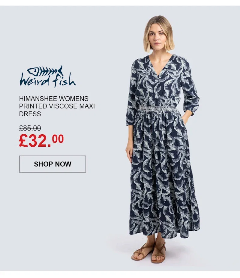 Himanshee Womens Printed Viscose Maxi Dress