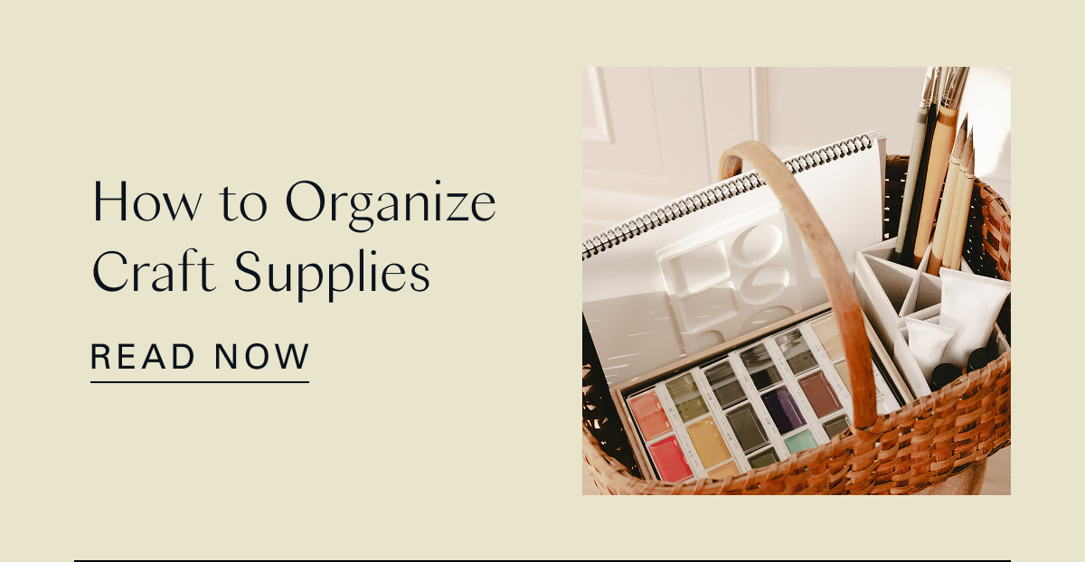 How to Organize Craft Supplies
