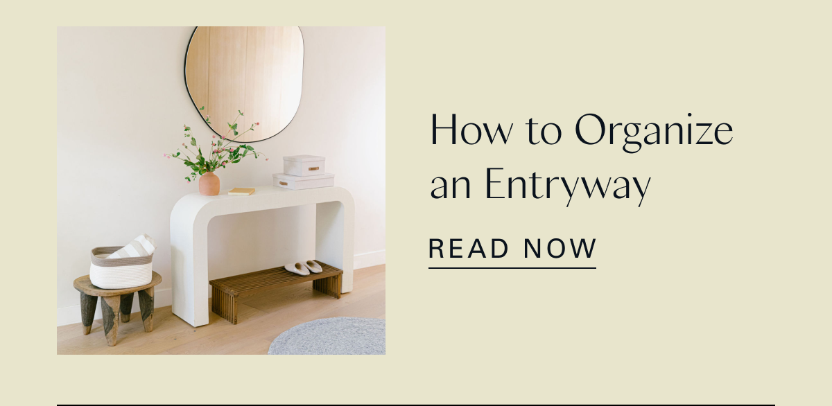 How to Organize an Entryway