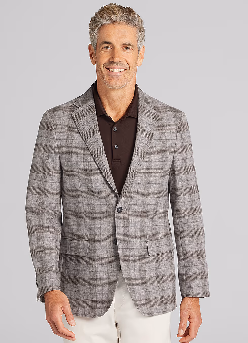 JOSEPH ABBOUD | CLASSIC FIT PLAID SPORT COAT