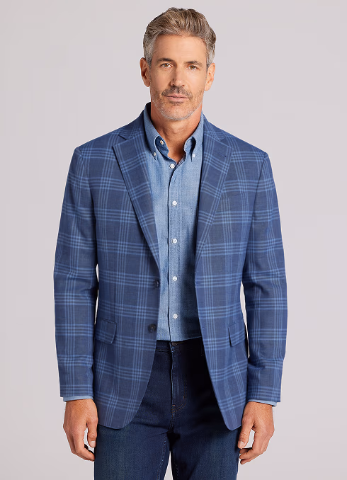 JOSEPH ABBOUD | MODERN FIT PLAID SPORT COAT
