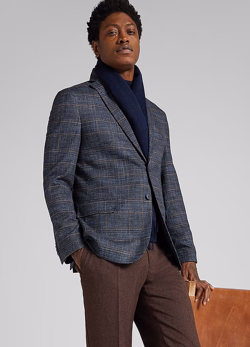 JOSEPH ABBOUD | MODERN FIT WINDOWPANE PLAID SPORT COAT