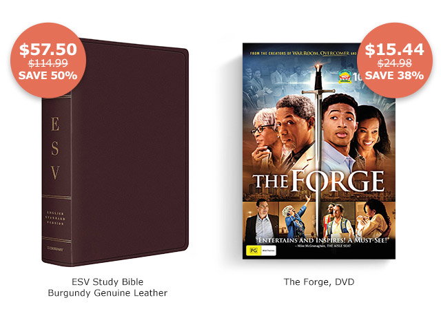ESV Study Bible Burgundy Genuine Leather | The Forge DVD