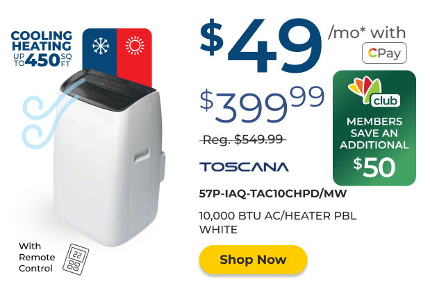 Toscana 10,000 BTU Portable Air Coditioner