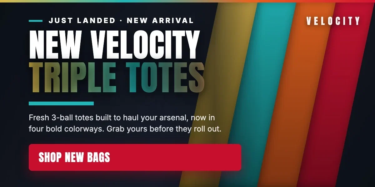 New Velocity triple totes just landed in four bold colorways
