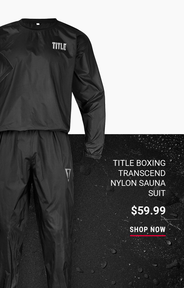 SHOP TITLE BOXING TRANSCEND NYLON SAUNA SUIT