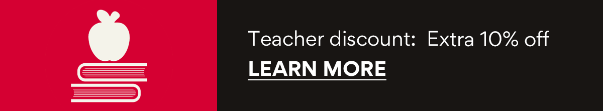 10% off teacher discount