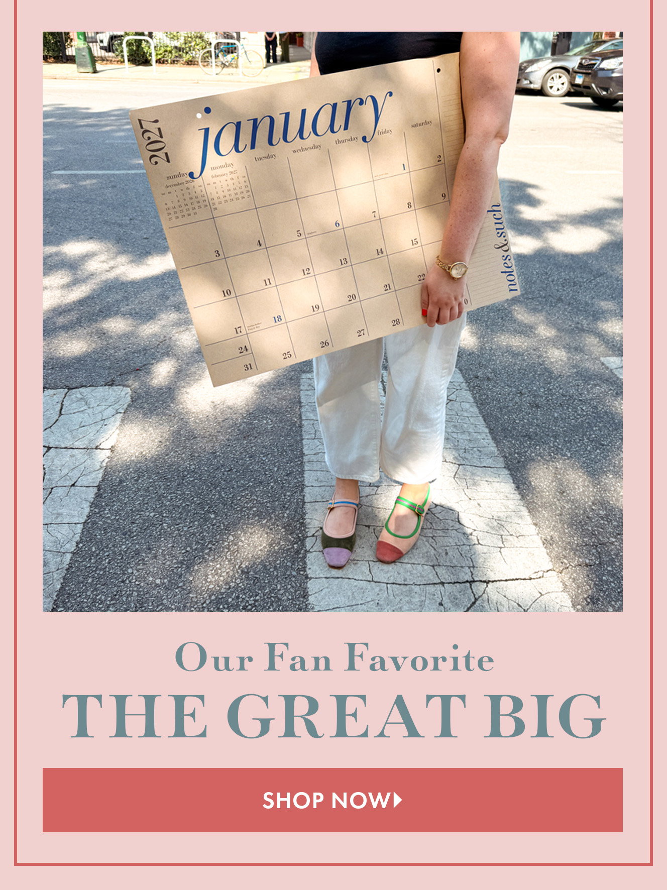 2027 Paper Source The Great Big 12 Month Calendar