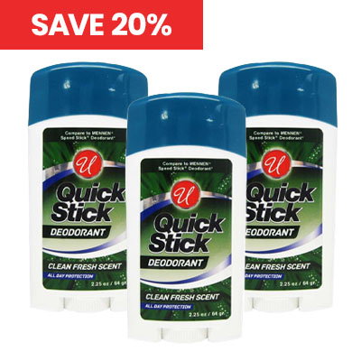 Men's Deodorant Sticks - 2.25 oz, Fresh Clean