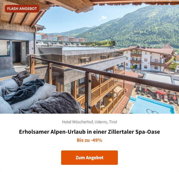 Erholsamer Alpen-Urlaub in einer Zillertaler Spa-Oase