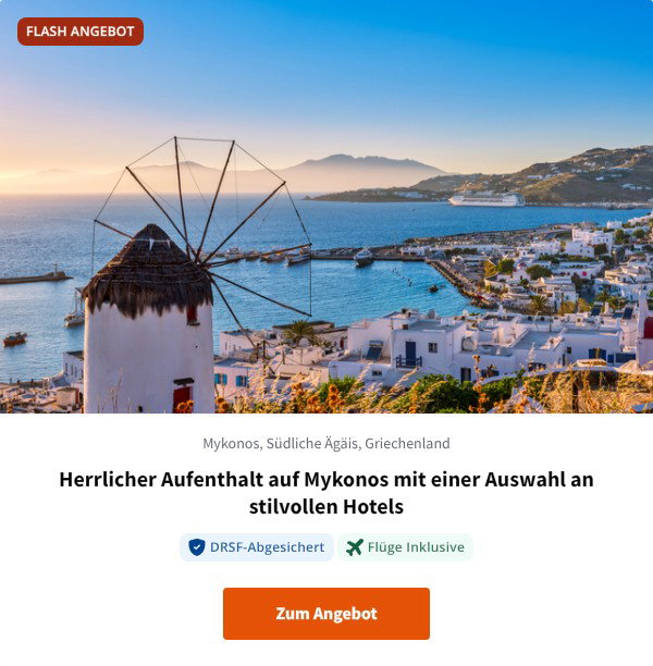 Herrlicher Aufenthalt auf Mykonos mit einer Auswahl an stilvollen Hotels