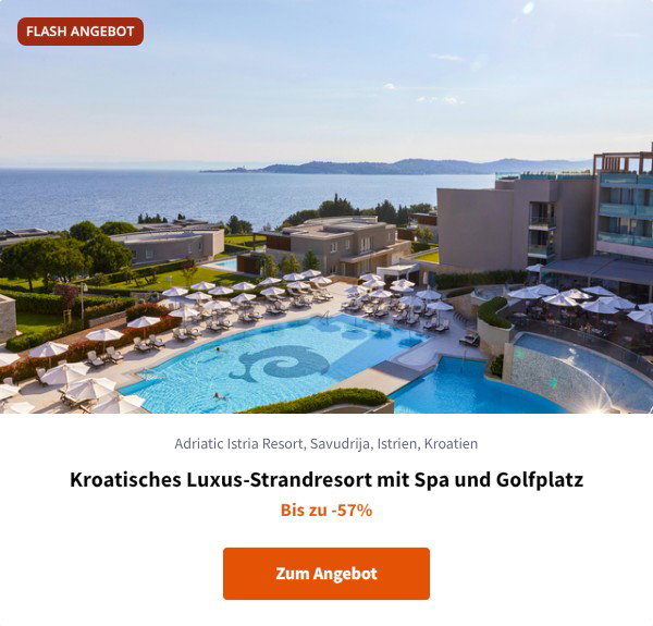Kroatisches Luxus-Strandresort mit Spa und Golfplatz