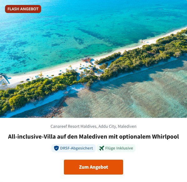 All-inclusive-Villa auf den Malediven mit optionalem Whirlpool