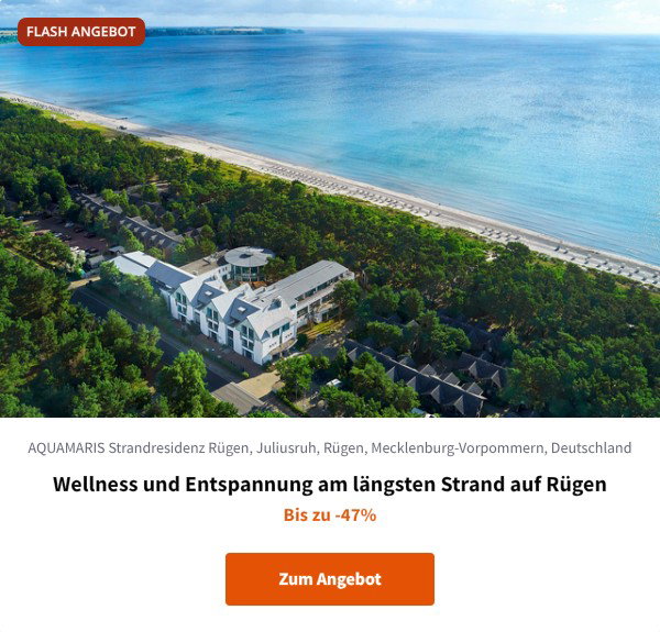 Wellness und Entspannung am längsten Strand auf Rügen